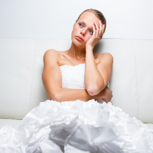 Frustrierte Braut