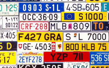 Internationale Autokennzeichen verschiedener Länder